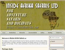 Tablet Screenshot of insideafrika.com